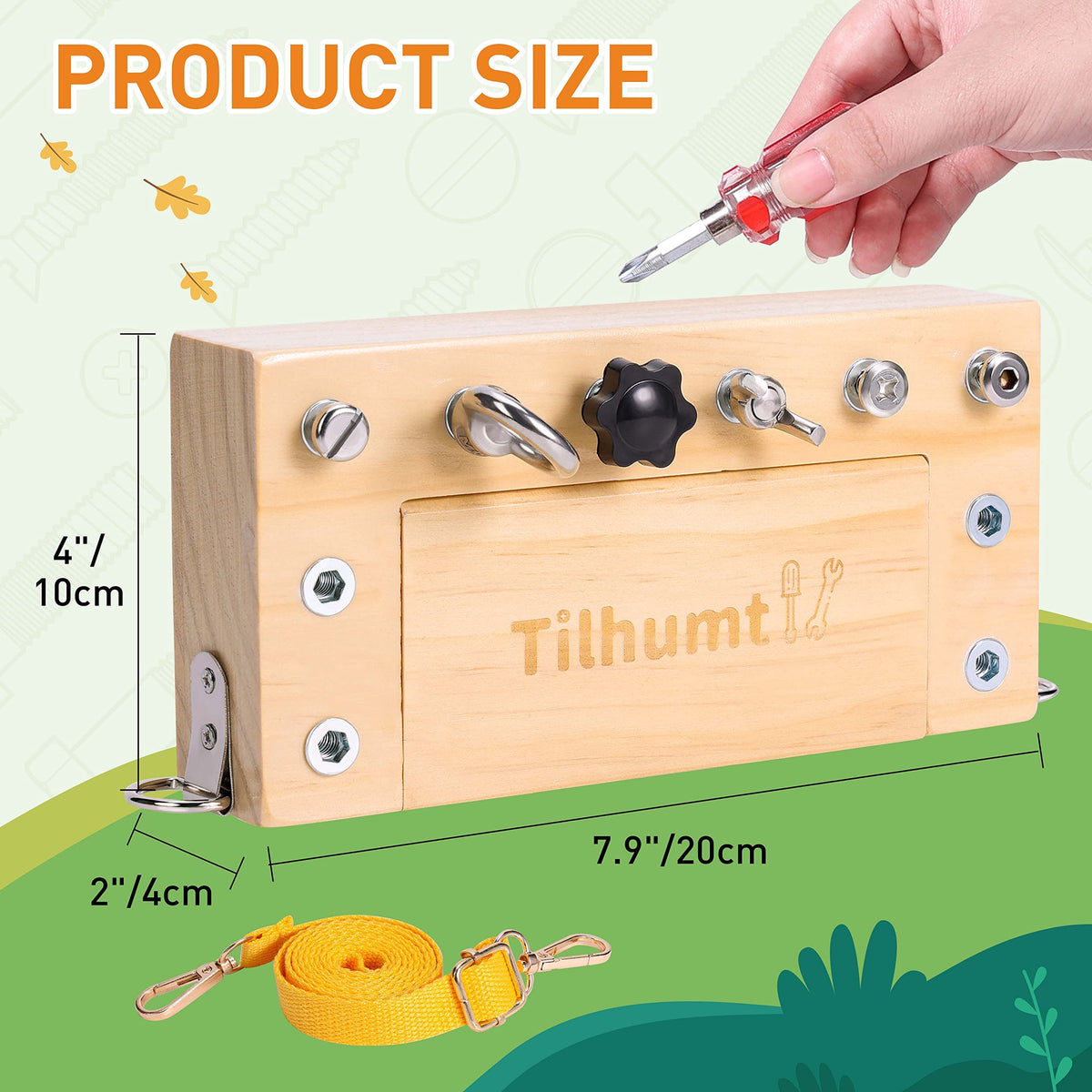Tilhumt educational toy sensory play highlights Montessori-style hands-on learning.