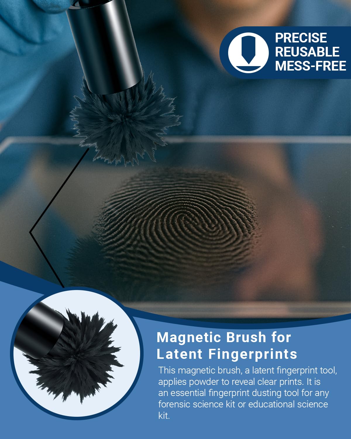 TillBio latent fingerprint kit acrylic plate supports sample collection
