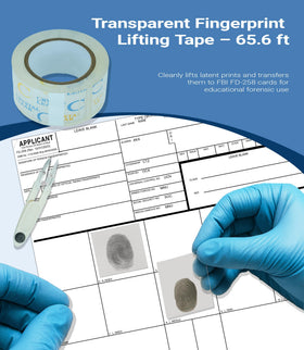 TillBio latent fingerprint kit FD-258 cards to record prints
