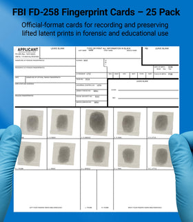 TillBio latent fingerprint kit gloves ensure clean handling during demos