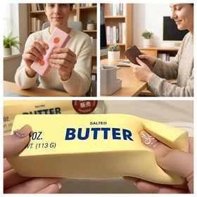 TIM CHESS Butter Stick Close-up Glossy Texture lifelike surface for sensory engagement