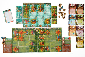 Building tiles highlight modular town construction and layout options