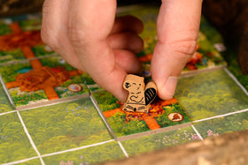 Two-player setup image illustrating fast, tense head-to-head play