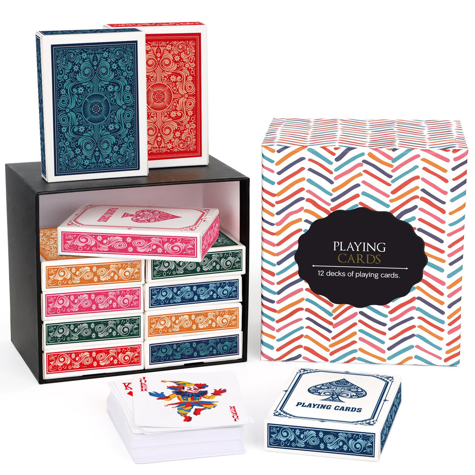 Timenued playing cards with blue back ideal for family nights and easy shuffles.