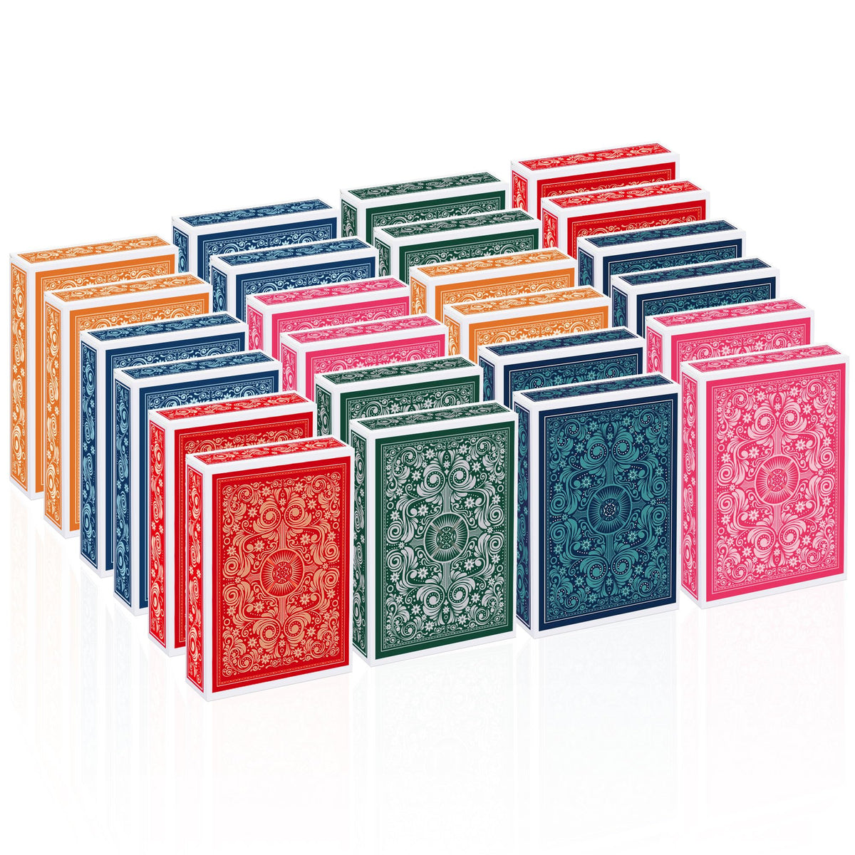Timenued 24-deck bulk playing cards in a stylish gift box for easy gifting.