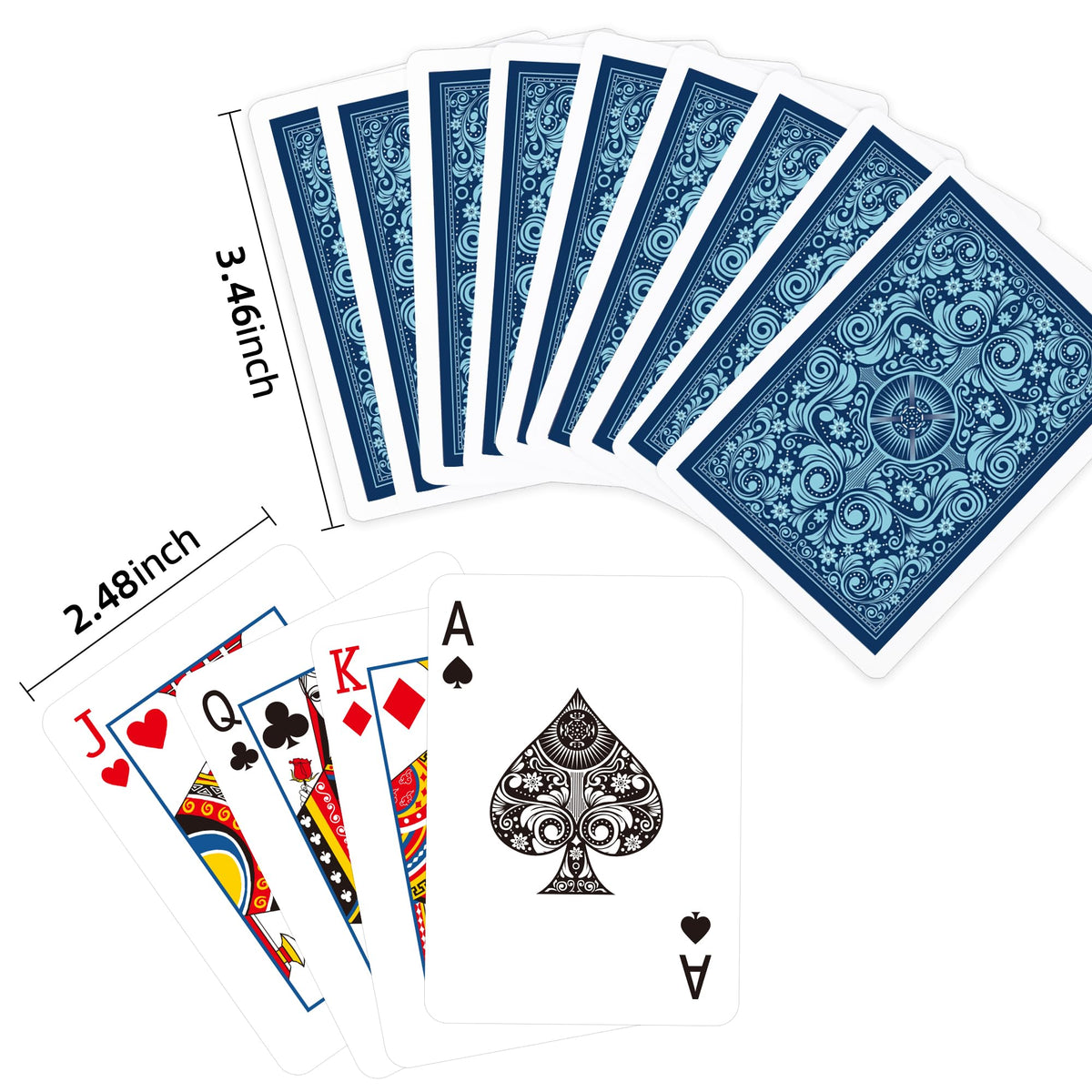 Timenued playing cards with pink back adds playful vibe for gatherings.