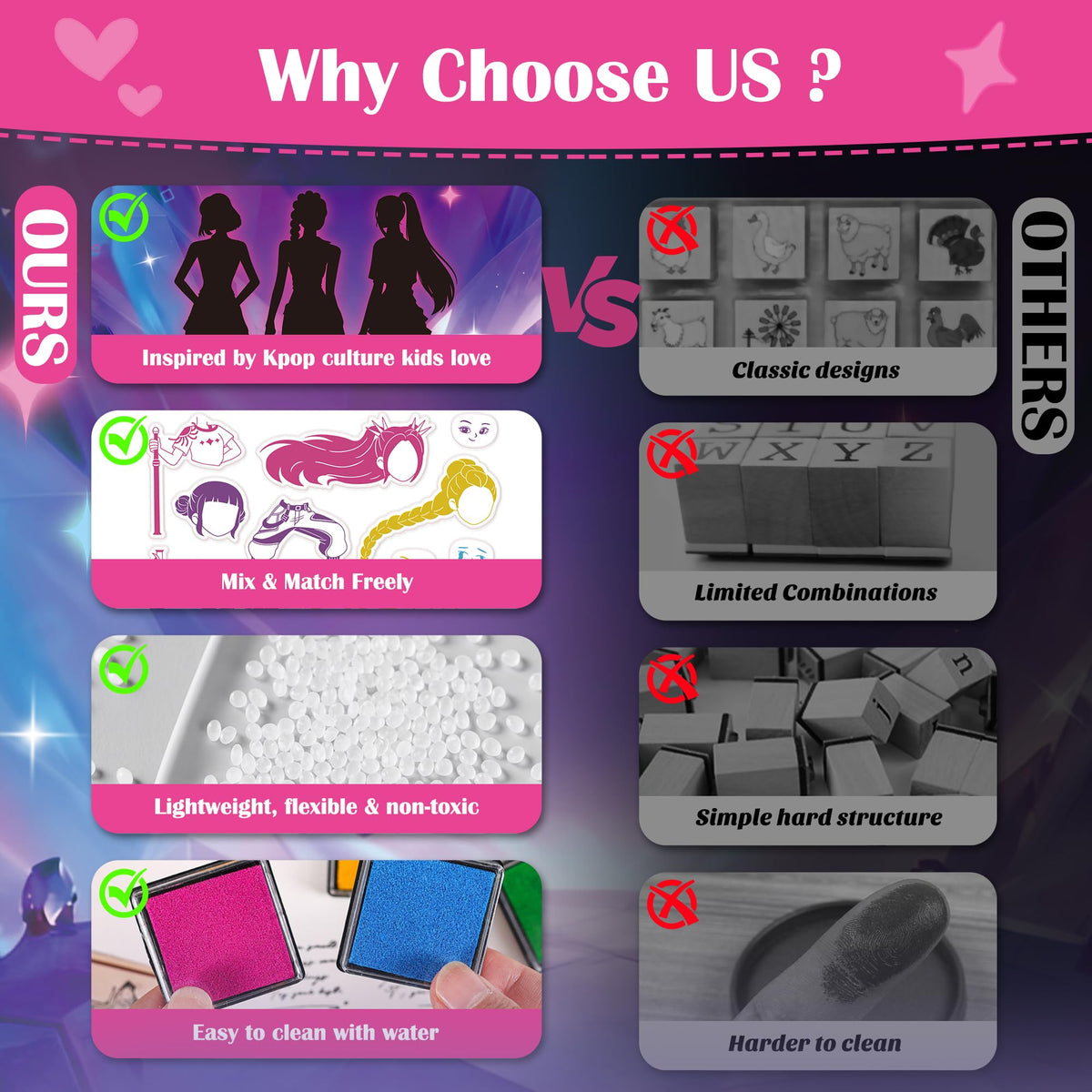 Timetome K-Pop stamp set 22 designs for creative variety.