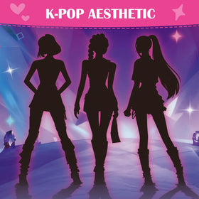 Timetome K-Pop stamp set hairstyles for stylish character creations.