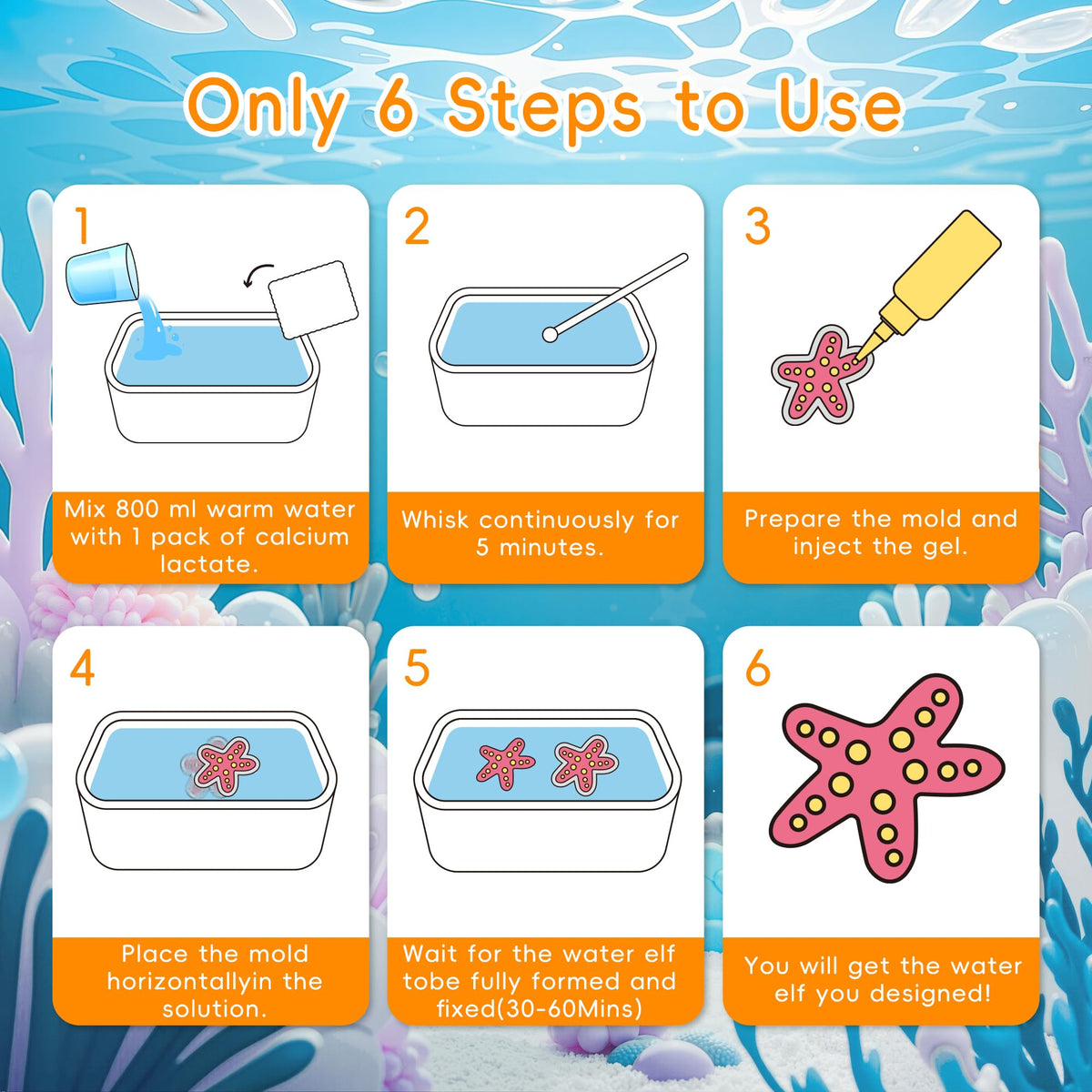 Timetome Magic Water Elf dinosaur mold sparks imaginative play