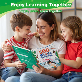 Timetome sound and visual cues reinforce word recognition during play.