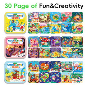 Timetome water painting book dinosaur cover supports screen-free play anywhere
