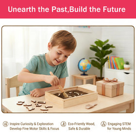 Timfuis Dino Excavation Kit skeleton puzzle pieces help develop fine motor skills
