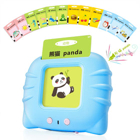 TimingSXD card reader with bilingual flashcards for home language learning