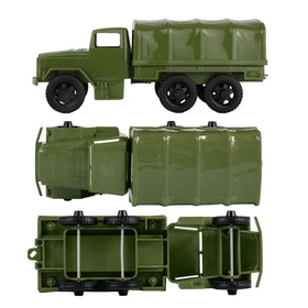 TimMee Deuce-and-Half cargo truck with removable canvas cover for imaginative play.