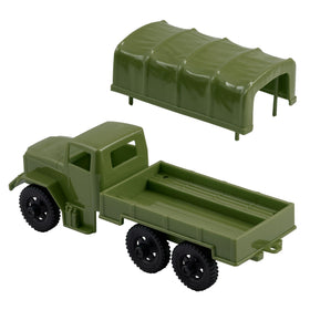 TimMee Deuce-and-Half cargo truck rolling wheels and metal axles add realism.
