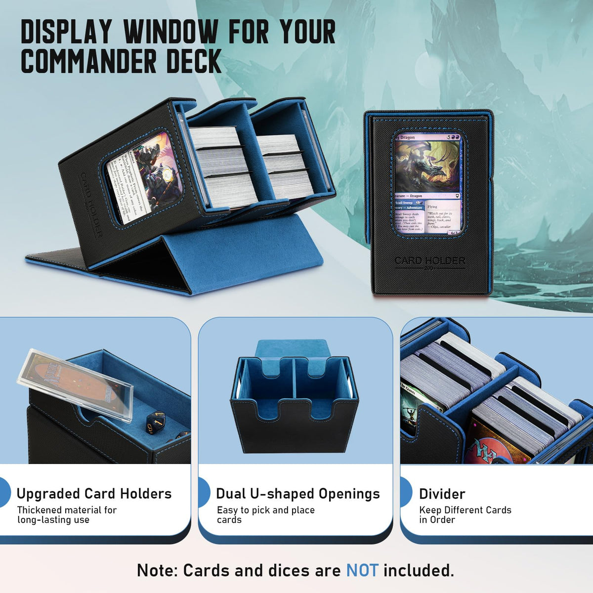 TiMOVO MTG deck box features six dividers for organized decks