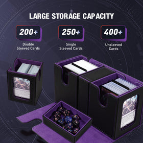 TiMOVO MTG deck box includes a dice tray for quick access during games.