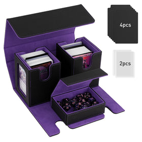 TiMOVO MTG deck box with display window showcases your commander while protecting cards.