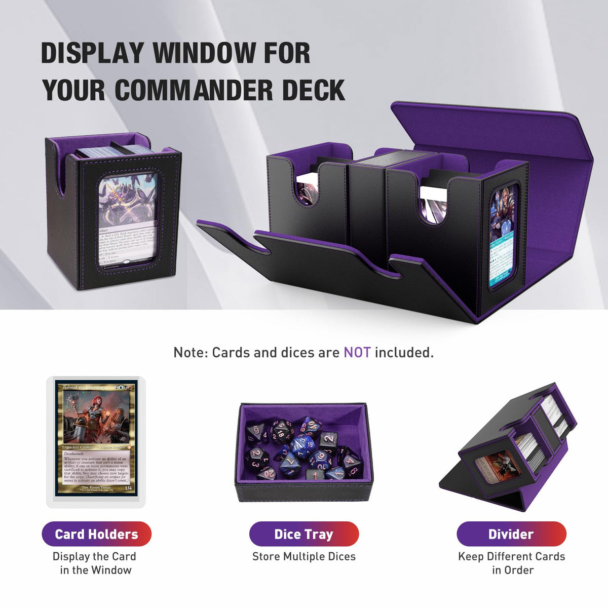 TiMOVO deck box features magnetic closure to keep contents secure during travel.