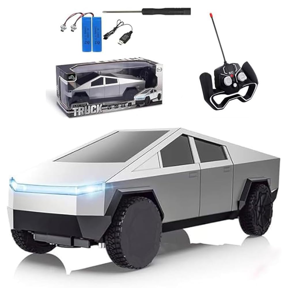 timstste Cyber Truck front lights illuminate off-road adventures and add realism.