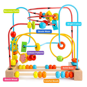 Timy Bead Maze Colorful Beads stimulate visual tracking and color recognition