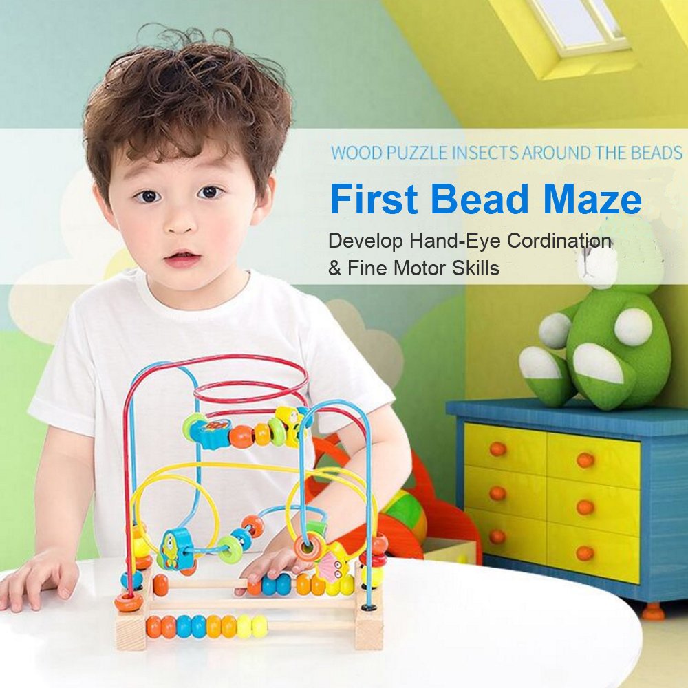 Timy Bead Maze Portable Size fits laps and small tables