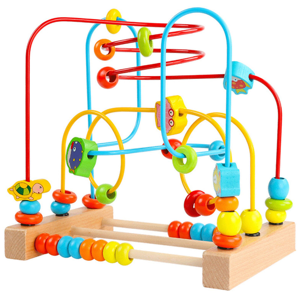 Timy First Bead Maze Roller Coaster beads flow for fine motor practice