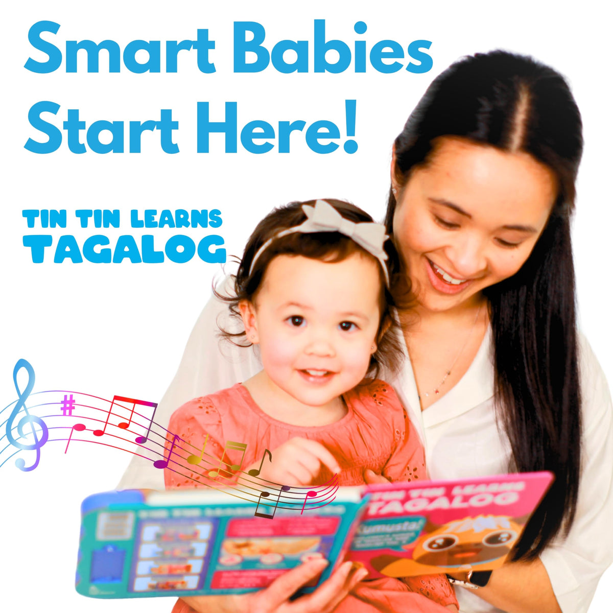 Tin Tin Learns Tagalog Vol. 1 sound buttons; easy for little hands