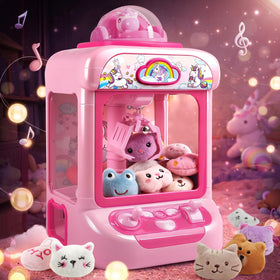 TingingYuli mini claw machine with unicorn prizes for home arcade fun