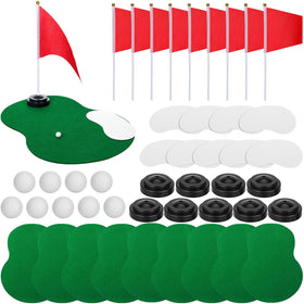 Tinideya golf course mat centerpiece on table boosts golf-themed ambiance.