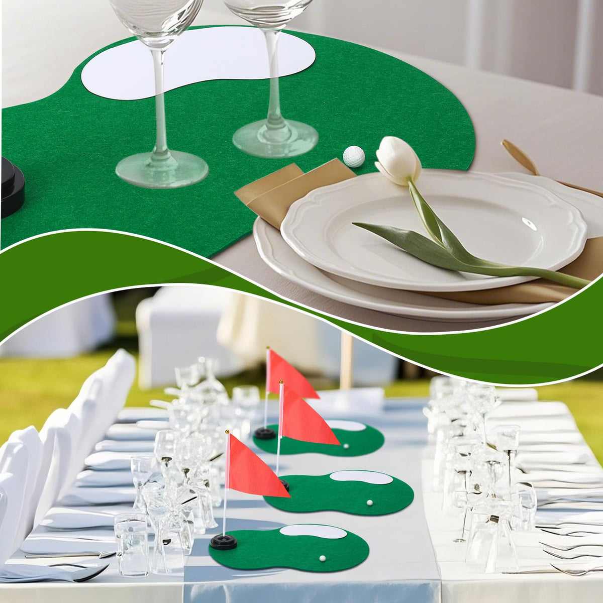Tinideya sand pit accent highlights miniature course details.