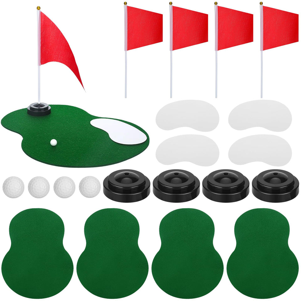 Tinideya golf centerpiece green mat for realistic golf-themed table decor