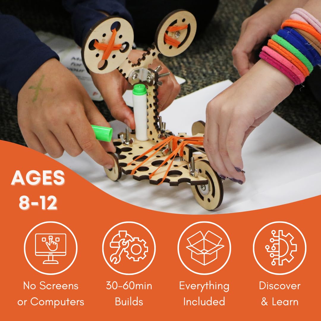 Tinkering Labs guided-projects image highlights educator-designed guides for classroom-like STEM play.