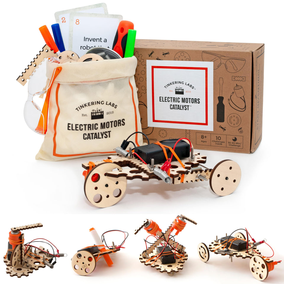 Tinkering Labs STEM box overview with hands-on learning and creative engineering.