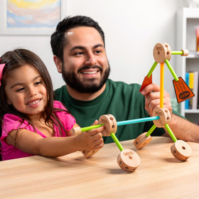 Nostalgic gift for budding builders and families who cherish Tinkertoy memories.