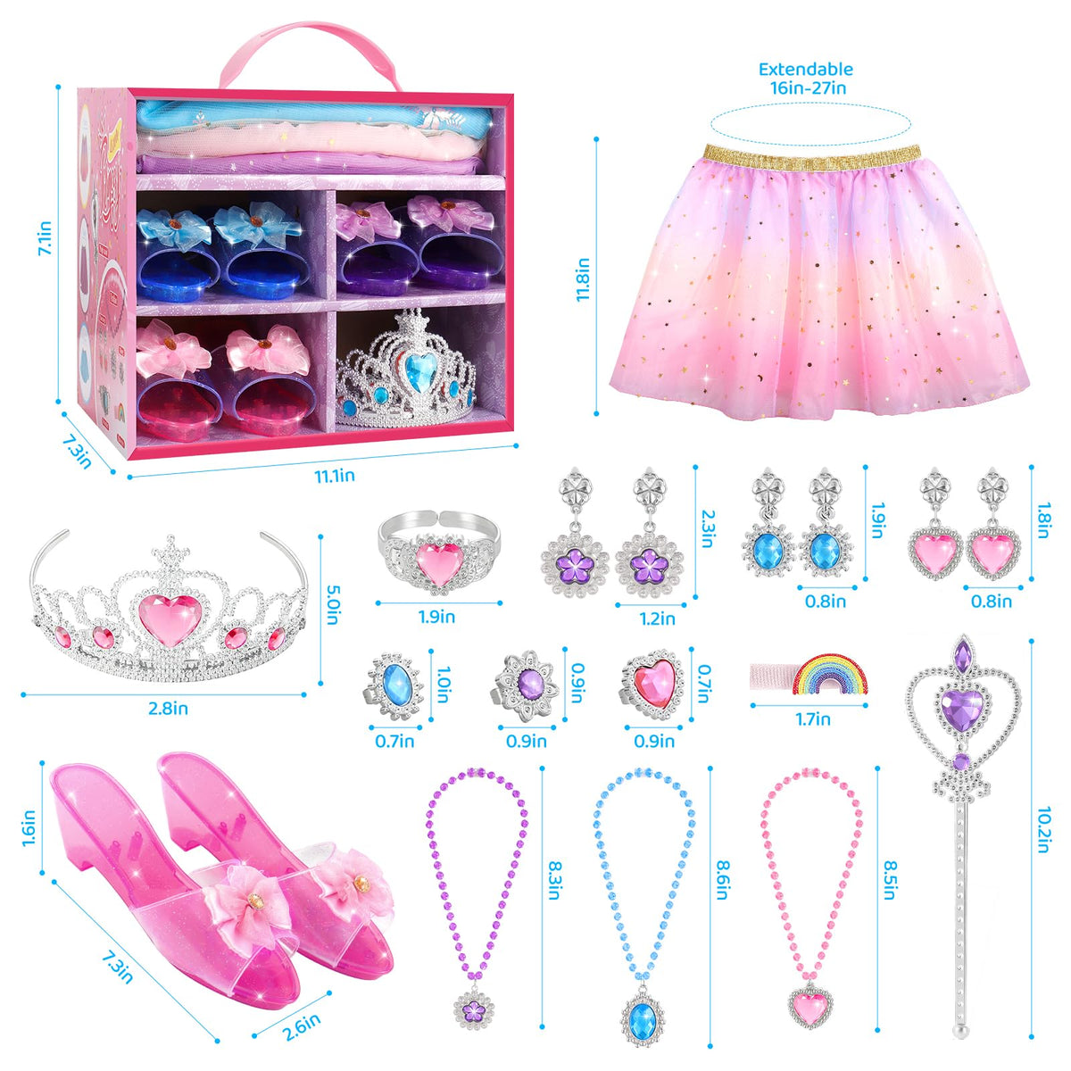 Tinkkorz pink princess skirt with sparkles enhances playful fashion moments