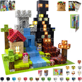 Tinkzee LED blocks illuminate colorful castle designs for imaginative play