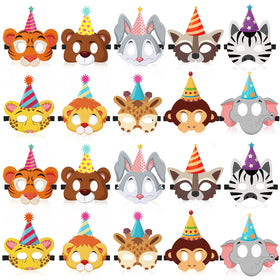 Tinlade felt elephant mask for kids, ideal for jungle party play