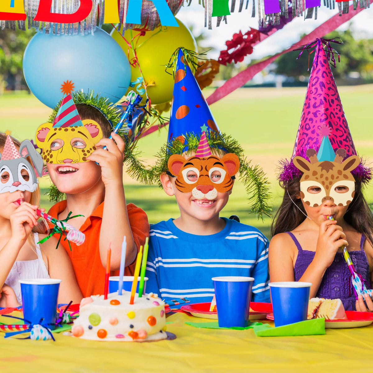Tinlade felt monkey mask for kids, great dress up fun