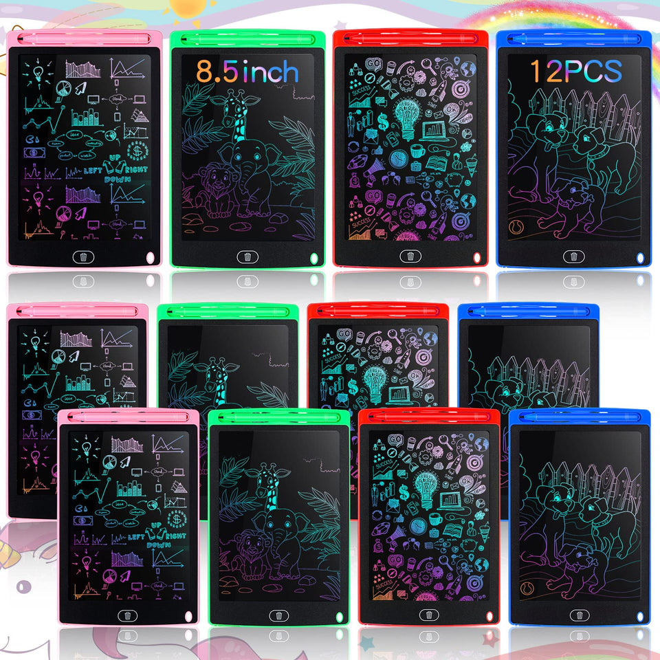 Tinlade LCD writing tablet with 8.5-inch colorful doodle screen for mess-free drawing.
