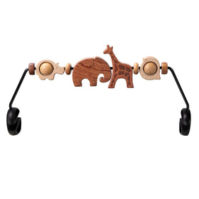 TinlyFinly baby bouncer bar animals close-up for visual engagement and hand-eye development.