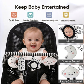 TinlyFinly compatible installation with secure attachment to Baby Bjorn bouncers.