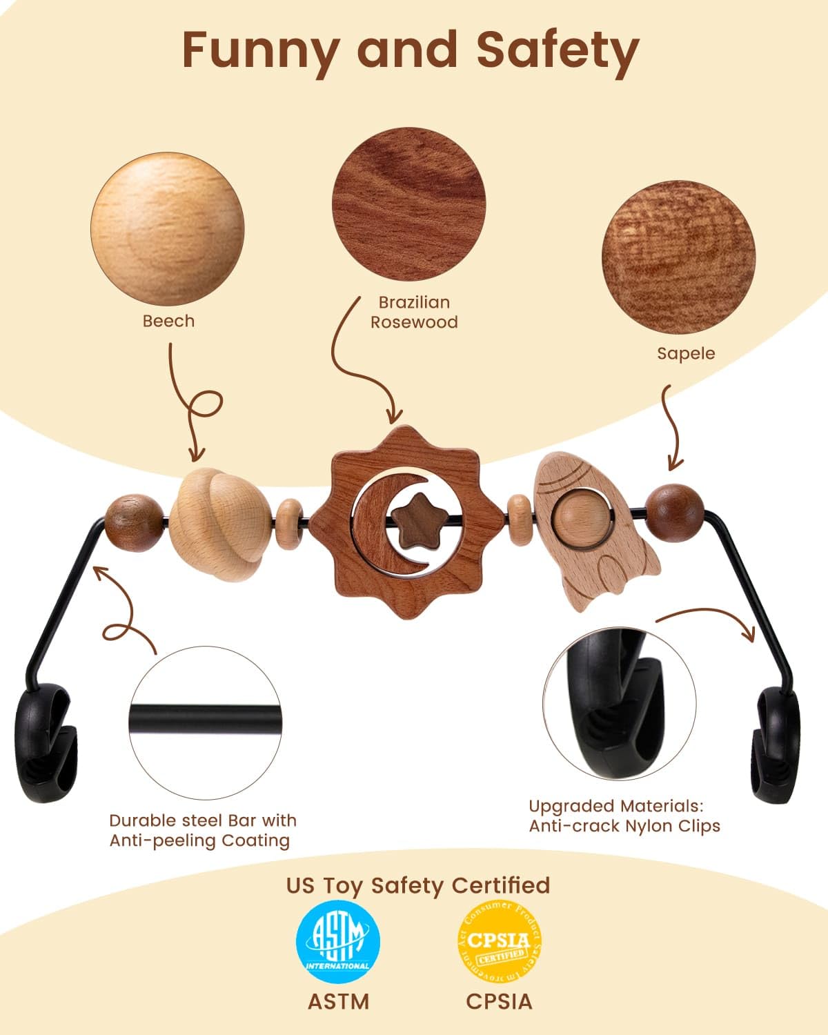TinlyFinly durable nylon clips ensure a tight, secure attachment.