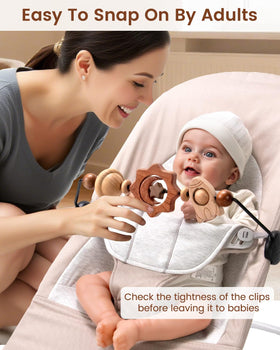 TinlyFinly safe wood materials provide pleasant textures for touch.