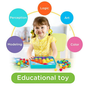 Tinoteen Button Art Toy for kid-friendly assembly and imaginative play.
