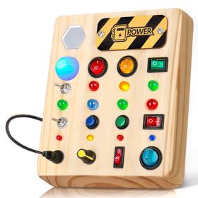 TINTECUSA Busy Board with LED lights inviting tactile exploration during playtime