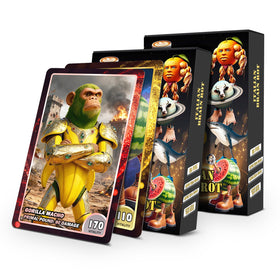 Tintinwiwigo Italian Brainrot Cards featuring Tralalero Tralala for display and collecting.