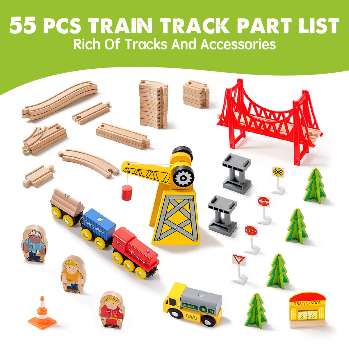 Tiny Land durable wood: safe, finely polished materials for toddlers.
