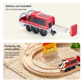 Tiny Land bright front and rear lights guide daytime and nighttime play