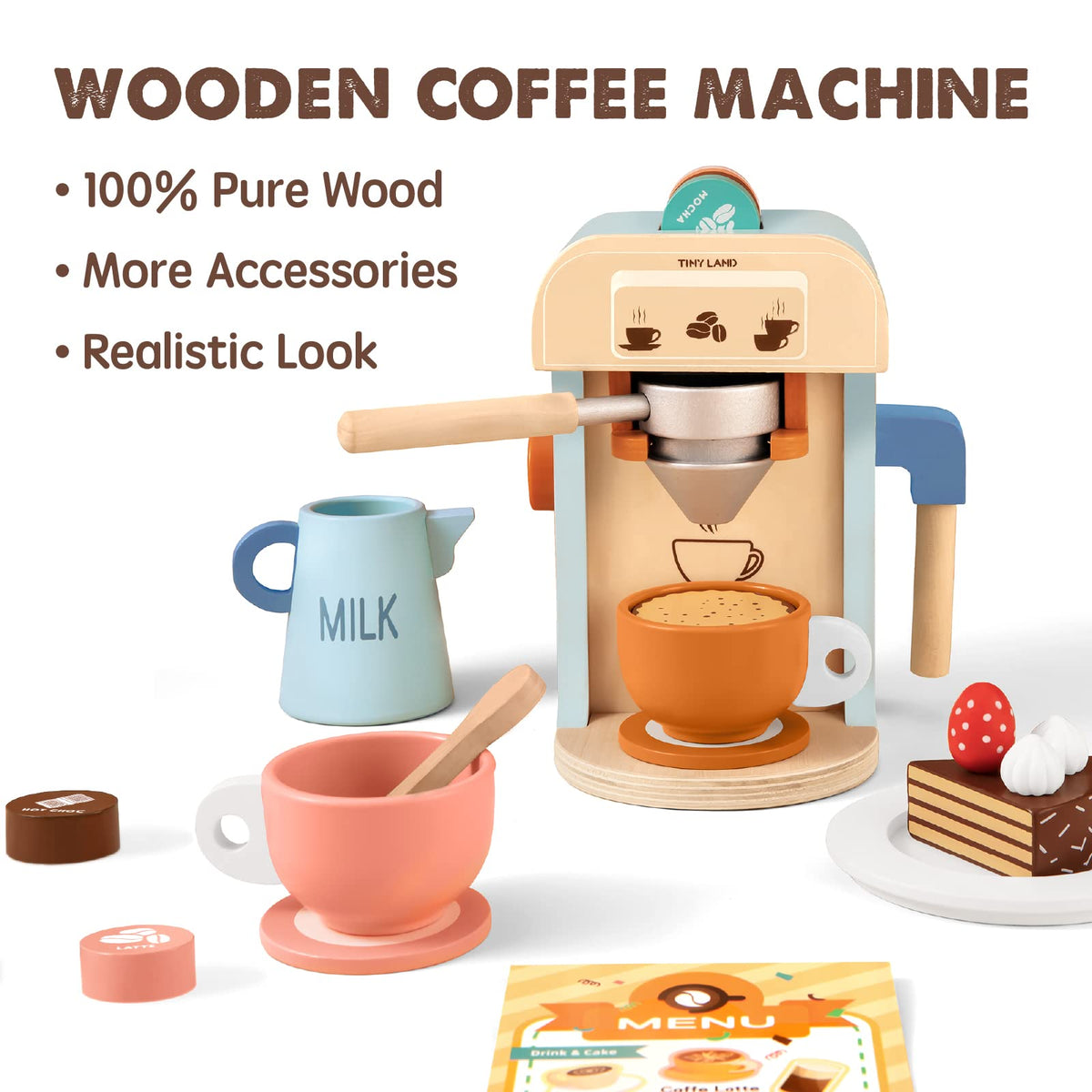 Tiny Land coffee filter element sparks pretend brewing and fine motor skill building